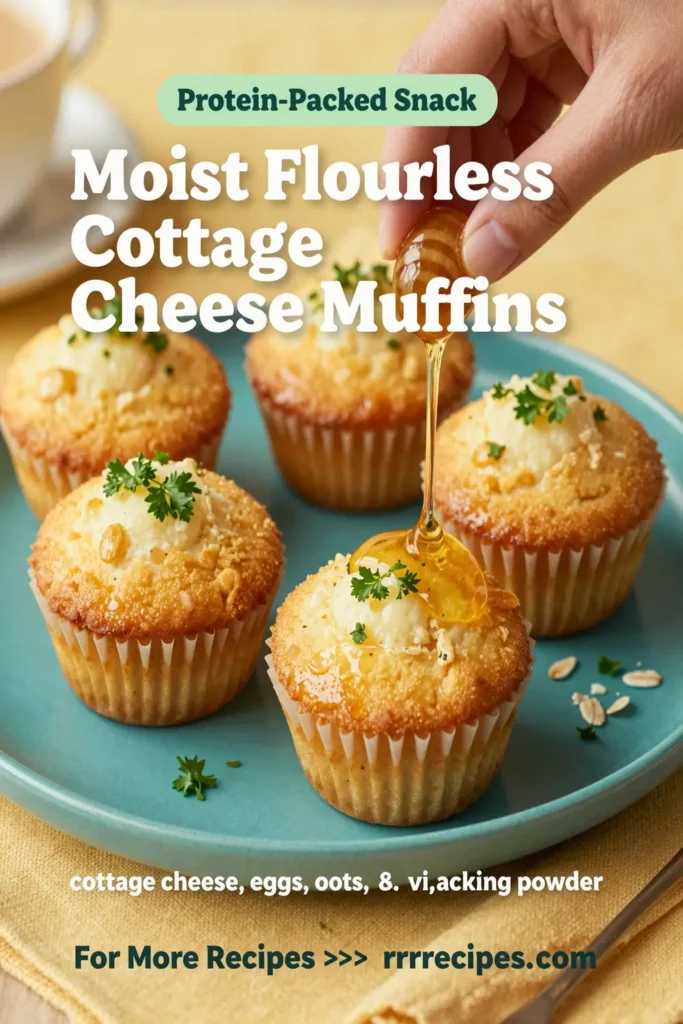 Moist Flourless Cottage Cheese Muffins