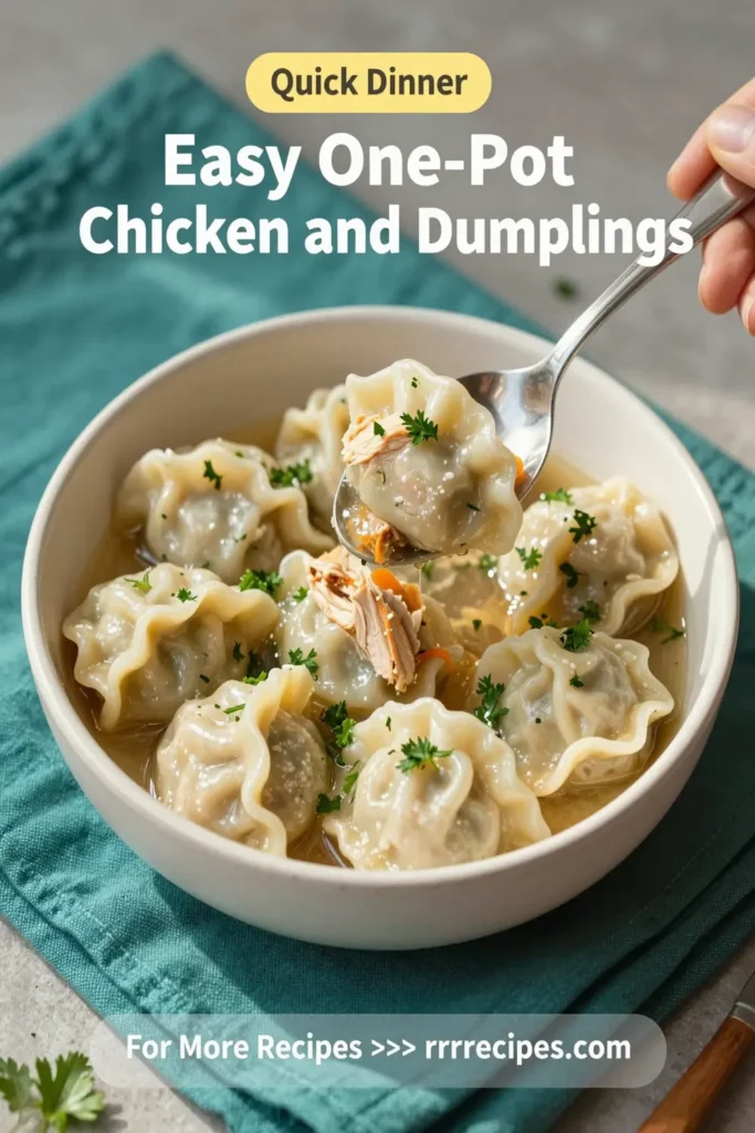 Easy One-Pot Chicken and Dumplings Recipe