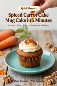 Carrot Cake: Spiced Carrot Cake Mug Cake in 5 Minutes