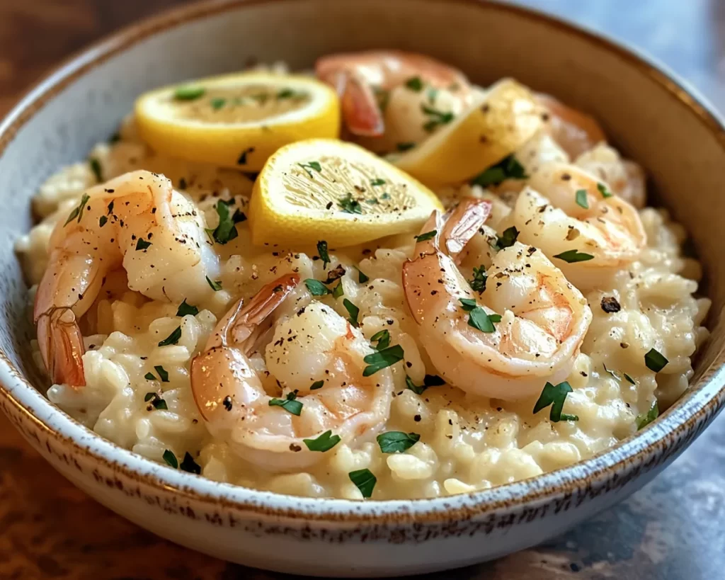 Dinner Ideas: Creamy Lemon Shrimp Risotto for Date Night in 30 Minutes