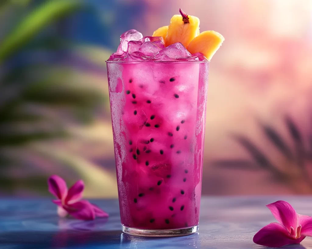 Starbucks Drinks: Dragon Drink Mango Dragonfruit Copycat in 5 Minutes