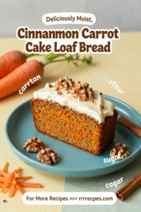 Cinnamon Carrot Cake Loaf Bread