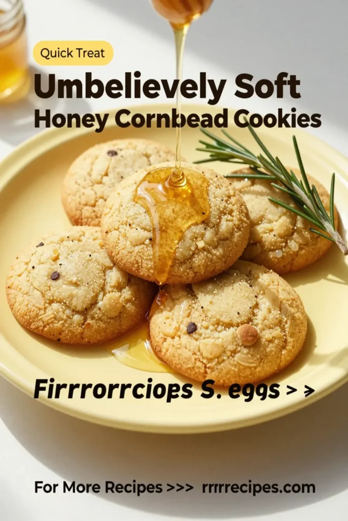 Unbelievably Soft Honey Cornbread Cookies