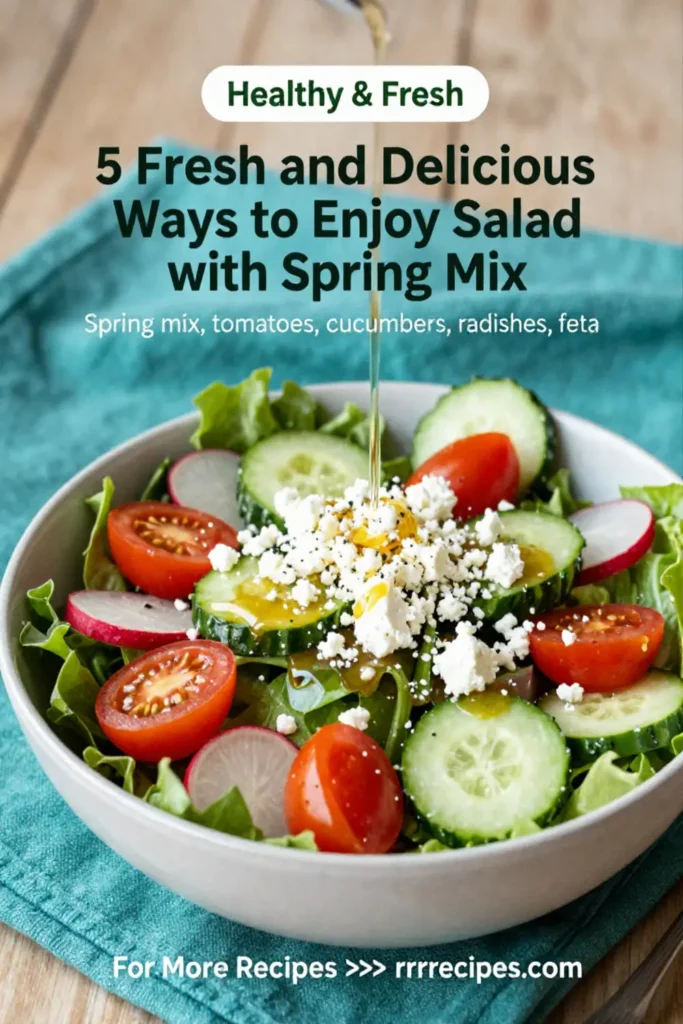 5 Fresh and Delicious Ways to Enjoy Salad with Spring Mix