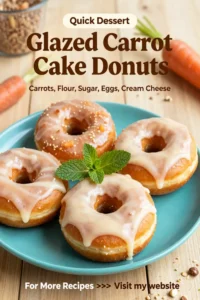 Carrot Cake: Glazed Carrot Cake Donuts With Cream Cheese Icing in 30 Minutes