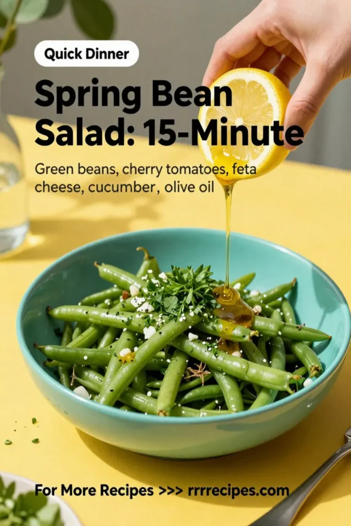 Spring Bean Salad: 15-Minute Healthy Freshness Delight
