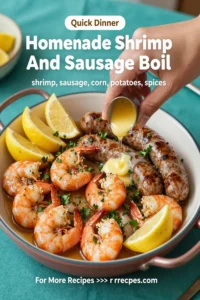 Homemade Shrimp And Sausage Boil