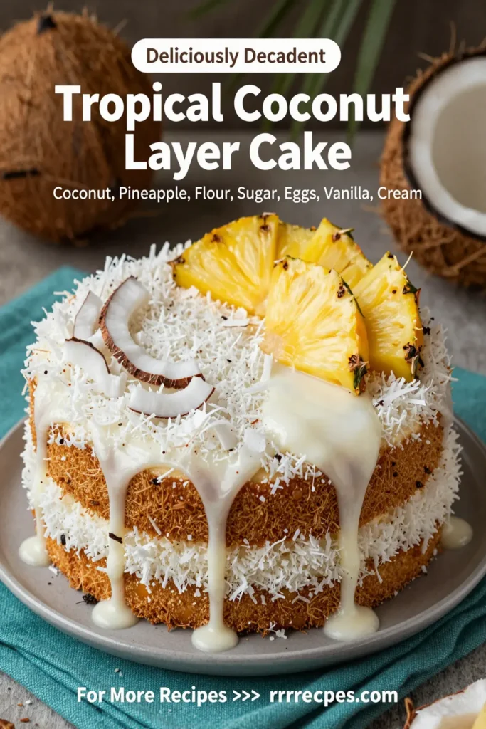 Tropical Coconut Layer Cake