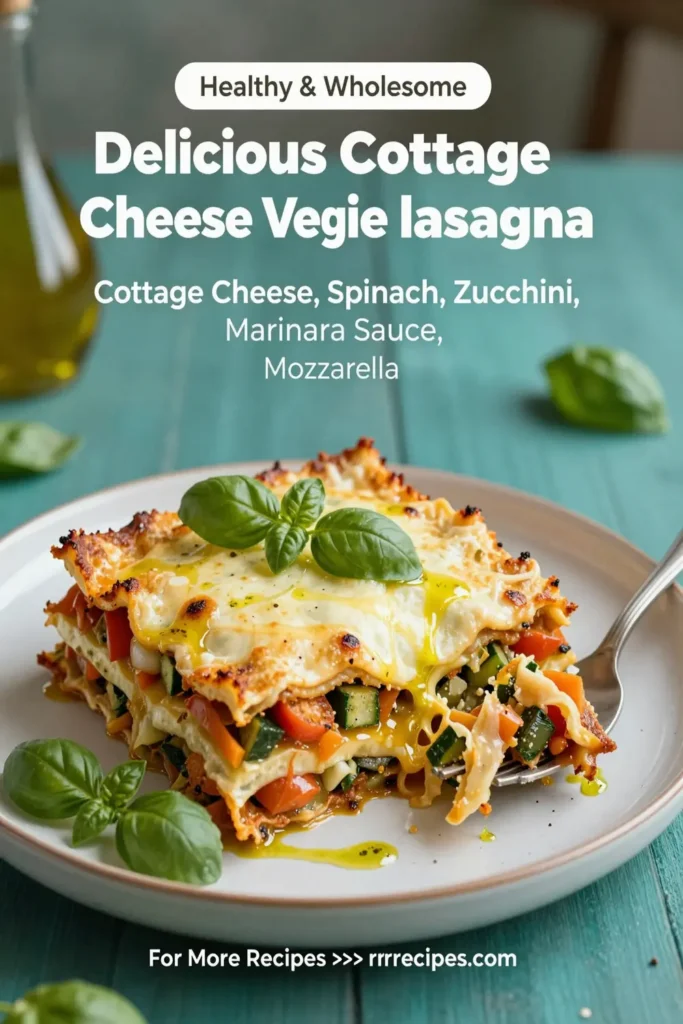 Delicious Cottage Cheese Veggie Lasagna