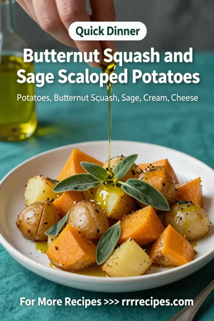 Scalloped Potatoes: Butternut Squash and Sage Scalloped Potatoes in 40 Minutes