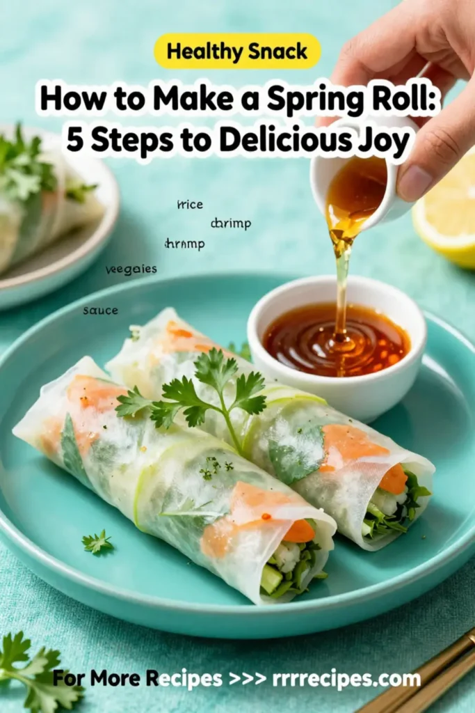 How to Make a Spring Roll: 5 Steps to Delicious Joy