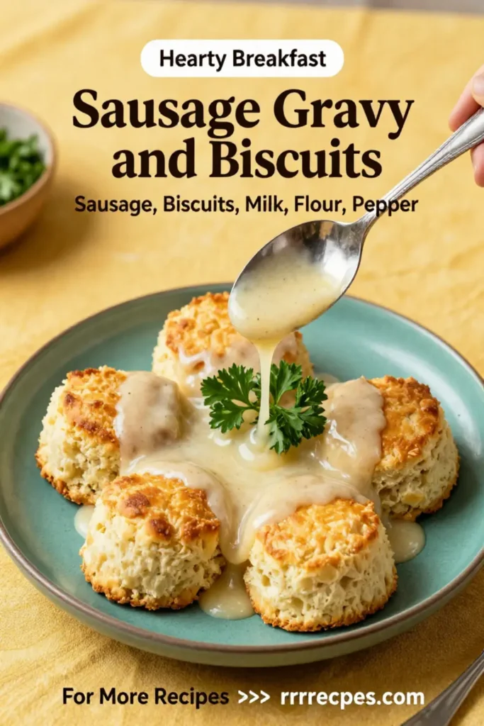 Sausage Gravy and Biscuits