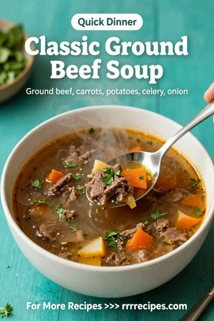 Classic Ground Beef Soup