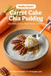 Carrot Cake: Carrot Cake Chia Pudding With Toasted Pecans and Maple in 10 Minutes