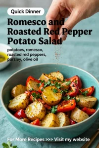 Potato Salad: Romesco and Roasted Red Pepper Potato Salad in 25 Minutes
