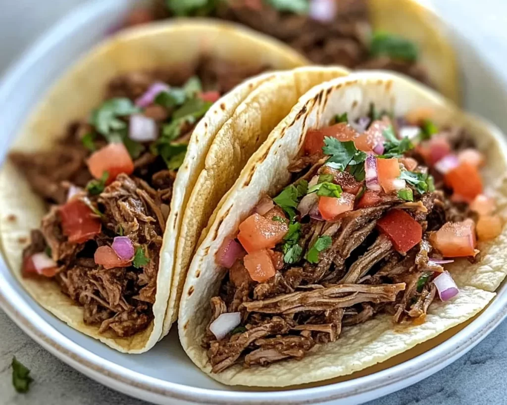 Crockpot Recipes: Slow Cooker Beef Barbacoa Tacos in 10 Minutes Prep