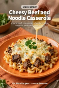 Cheesy Beef and Noodle Casserole