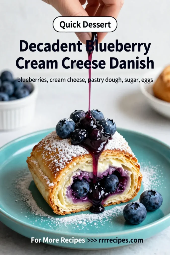 Decadent Blueberry Cream Cheese Danish