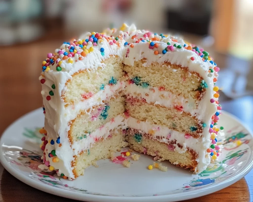 Birthday Cake: Confetti Vanilla Smash Birthday Cake in 40 Minutes