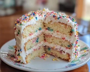 Birthday Cake: Confetti Vanilla Smash Birthday Cake in 40 Minutes