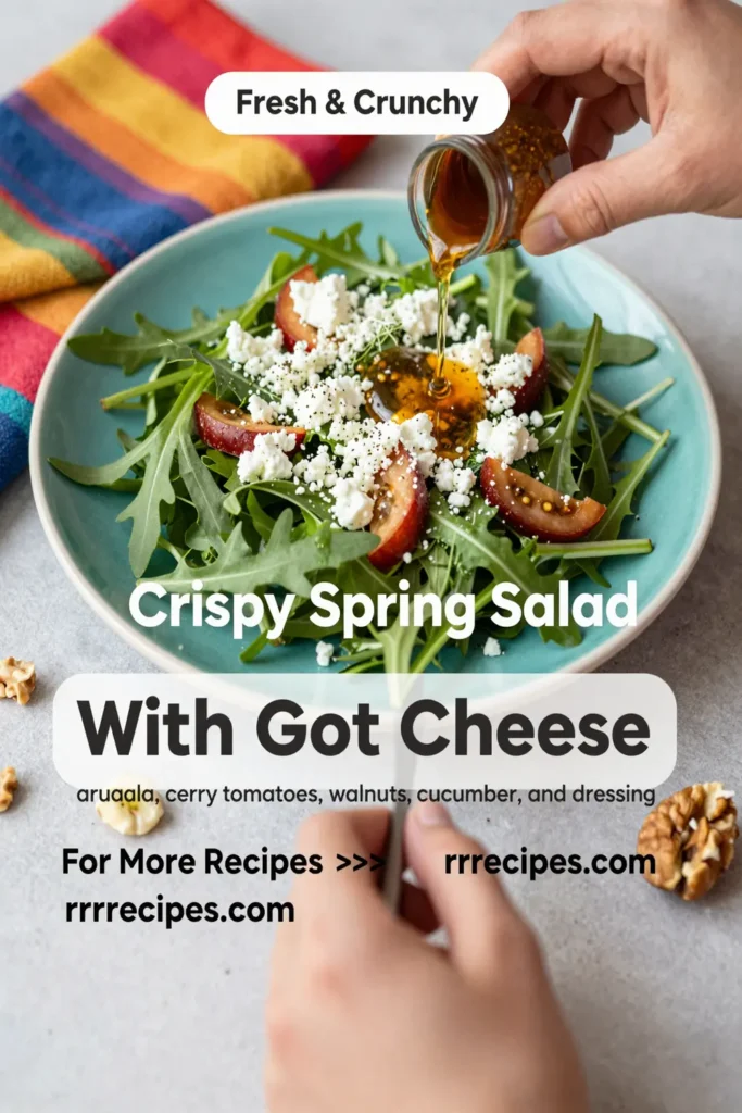 Crispy Spring Salad With Goat Cheese
