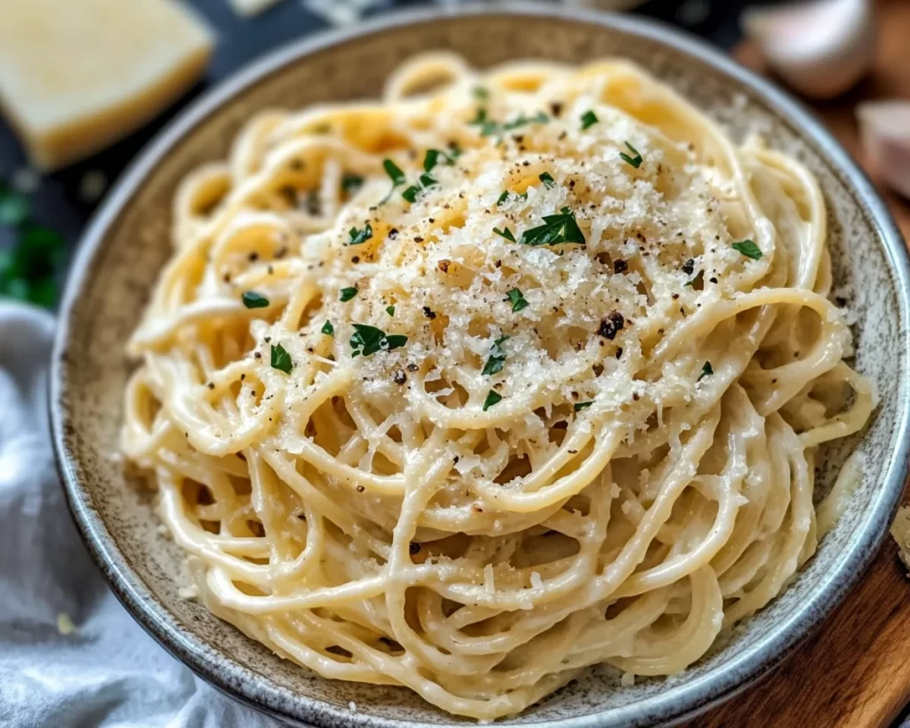 Pasta Recipes: Creamy Roasted Garlic Parmesan Pasta in 20 Minutes