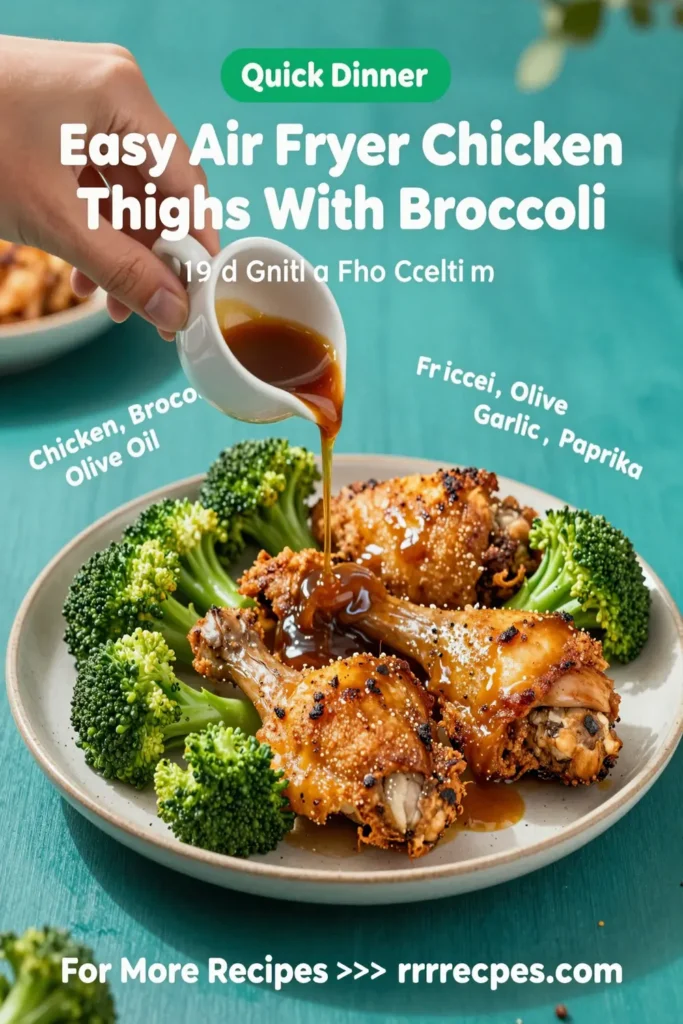 Easy Air Fryer Chicken Thighs With Broccoli