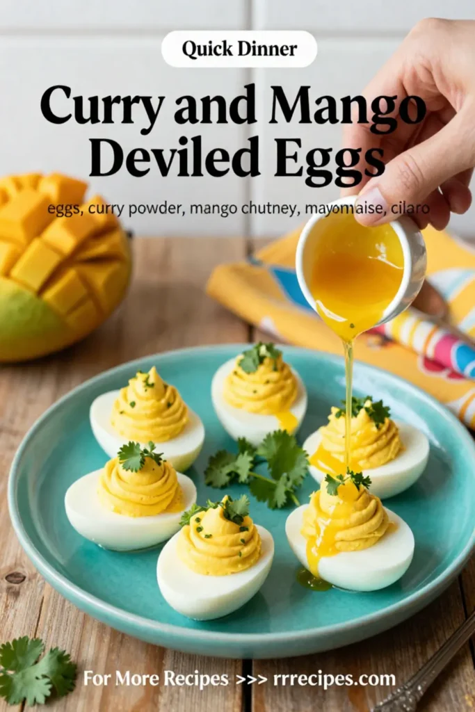 Deviled Eggs: Curry and Mango Chutney Deviled Eggs in 20 Minutes