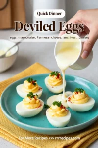 Deviled Eggs: Caesar Salad Inspired Deviled Eggs With Parmesan Crisp in 20 Minutes