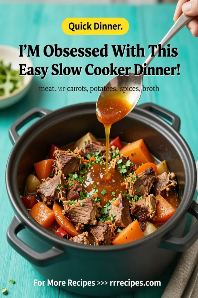I'M Obsessed With This Easy Slow Cooker Dinner!