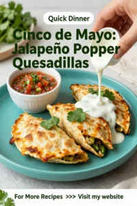 Cinco de Mayo: Jalapeño Popper Quesadillas for Cinco de Mayo in 15 Minutes