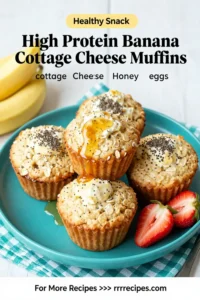 High Protein Banana Cottage Cheese Muffins