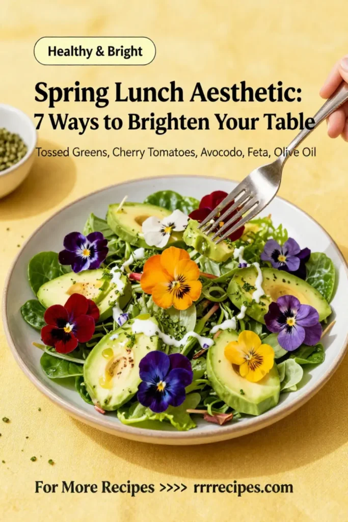 Spring Lunch Aesthetic: 7 Ways to Brighten Your Table