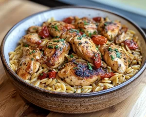Recipes: One Skillet Tuscan Chicken and Orzo in 25 Minutes