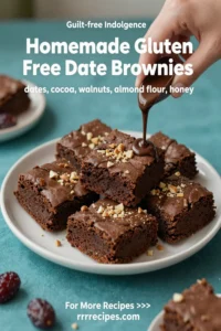 Homemade Gluten Free Date Brownies