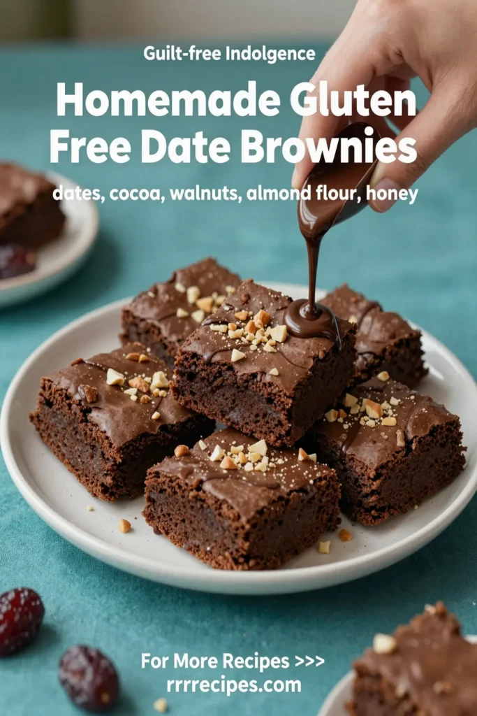Homemade Gluten Free Date Brownies
