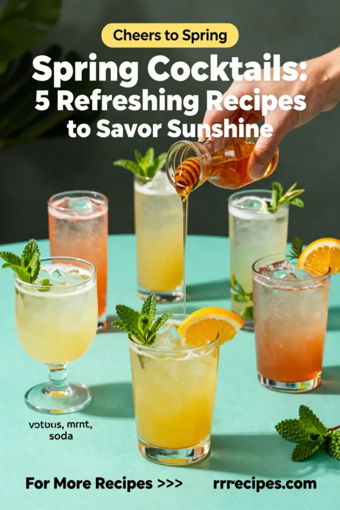 Spring Cocktails: 5 Refreshing Recipes to Savor Sunshine