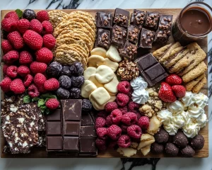 Charcuterie Board: Dessert Board With Brownies Cookies and Chocolate in 20 Minutes