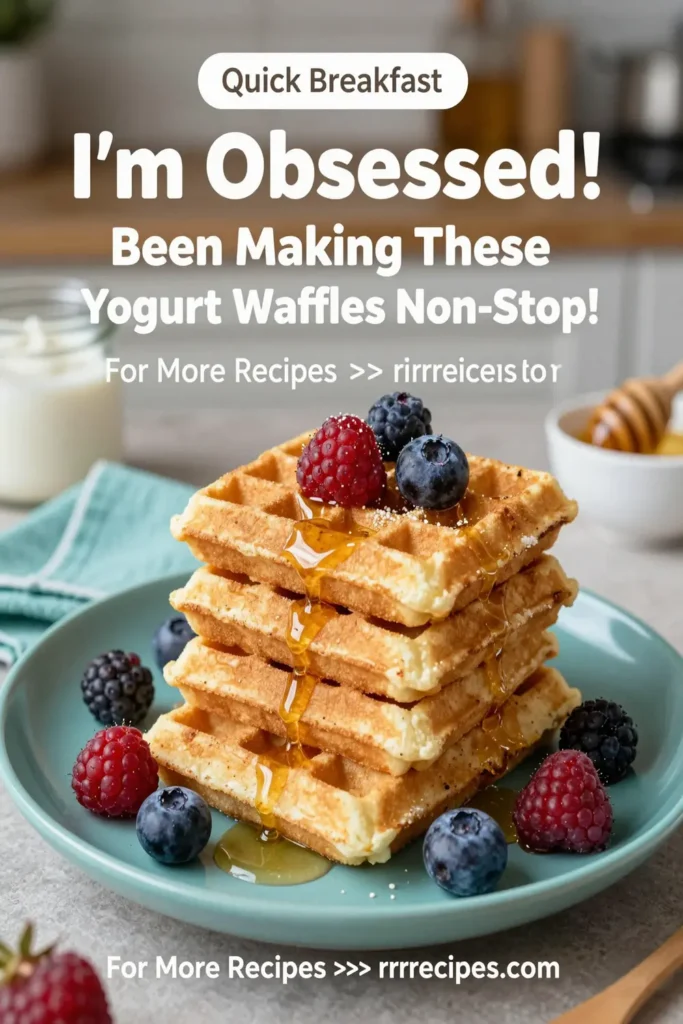 I'm Obsessed! Been Making These Yogurt Waffles Non-Stop!