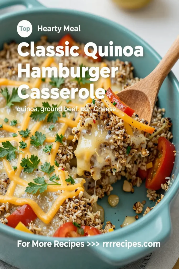 Classic Quinoa Hamburger Casserole