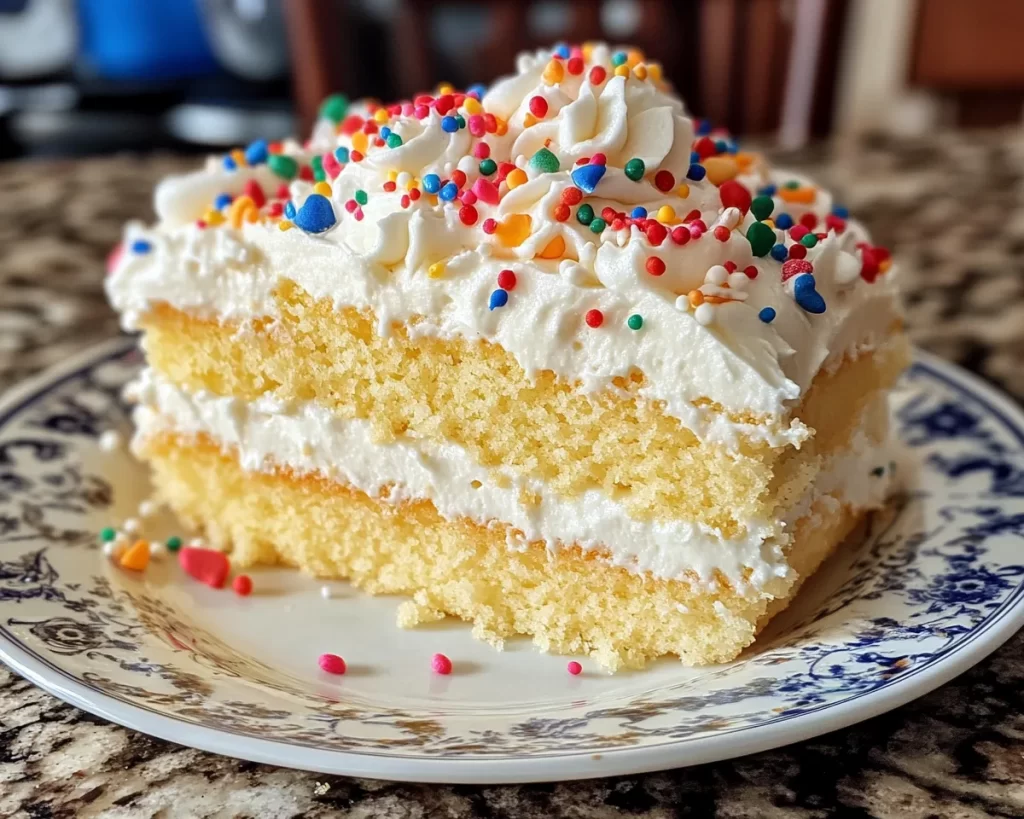 Birthday Cake: Tres Leches Birthday Cake With Fresh Whipped Cream in 40 Minutes
