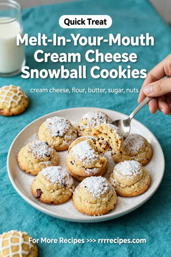 Melt-In-Your-Mouth Cream Cheese Snowball Cookies