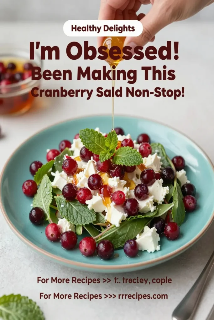 I'M Obsessed! Been Making This Cranberry Salad Non-Stop!