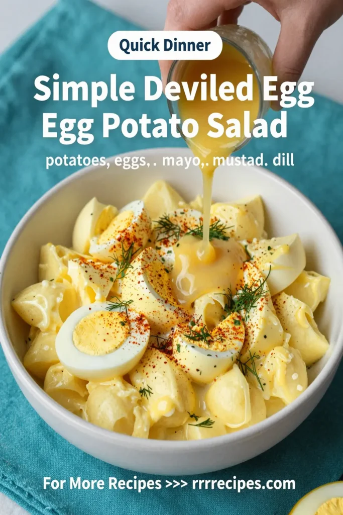 Simple Deviled Egg Potato Salad