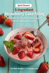 5-Ingredient Strawberry Cake Filling