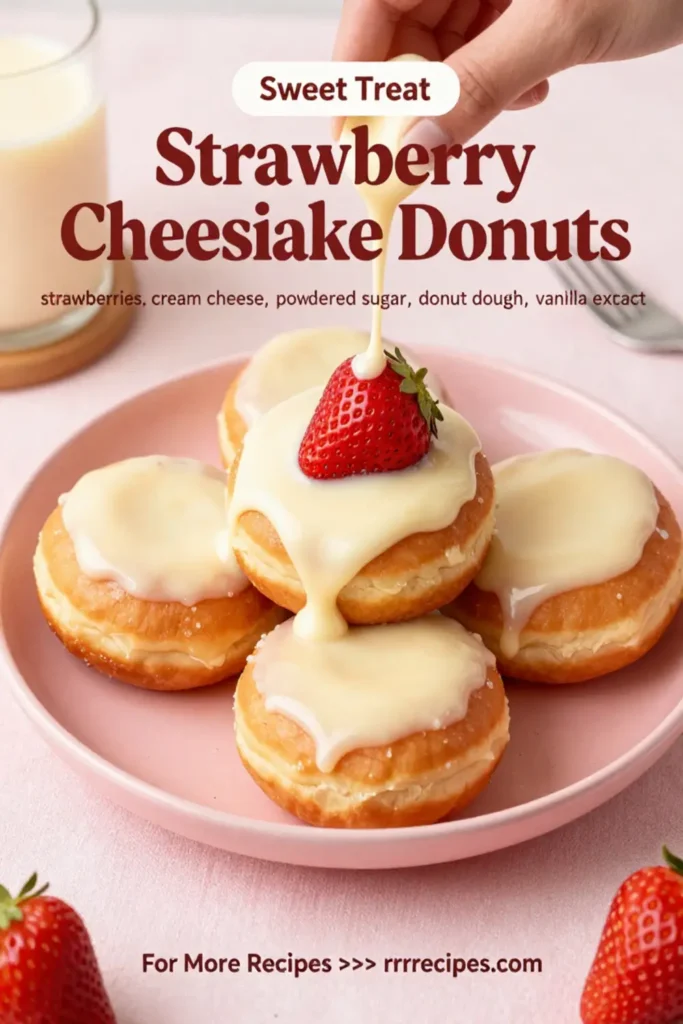 Strawberry Cheesecake Donuts