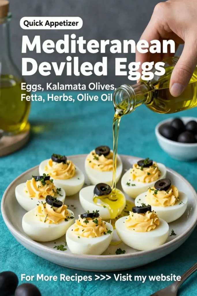 Deviled Eggs: Mediterranean Deviled Eggs With Kalamata Olives and Feta in 20 Minutes