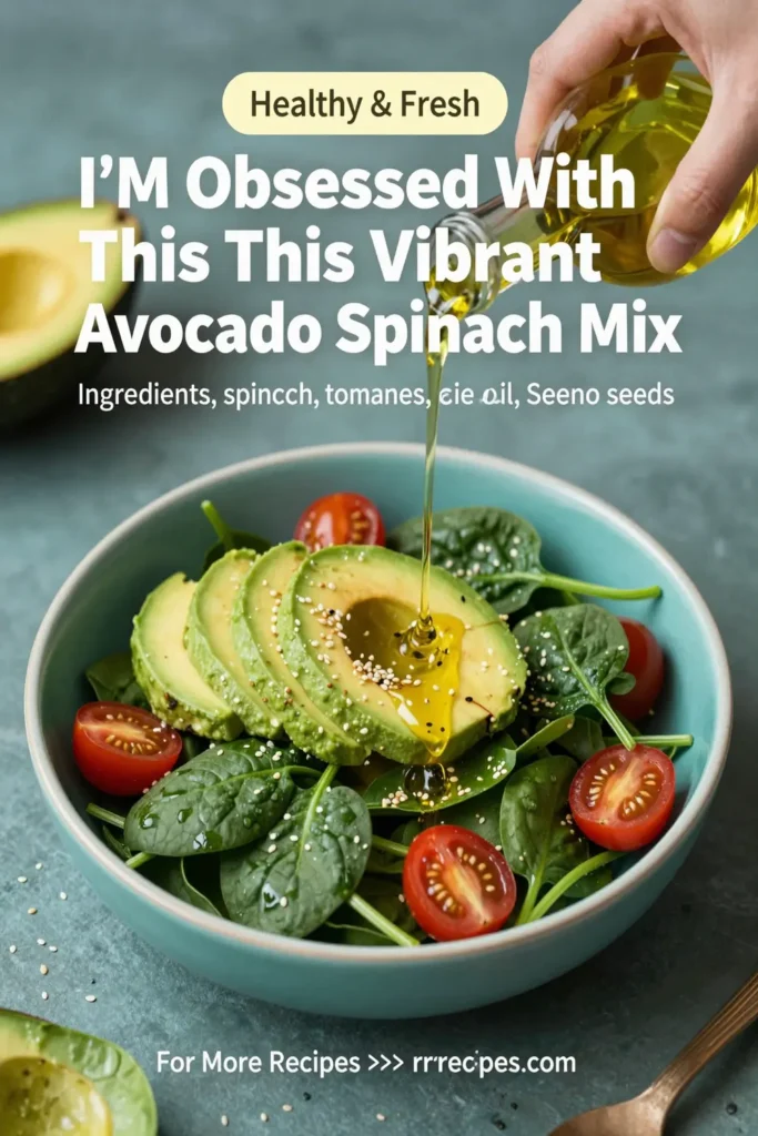 I'M Obsessed With This Vibrant Avocado Spinach Mix!