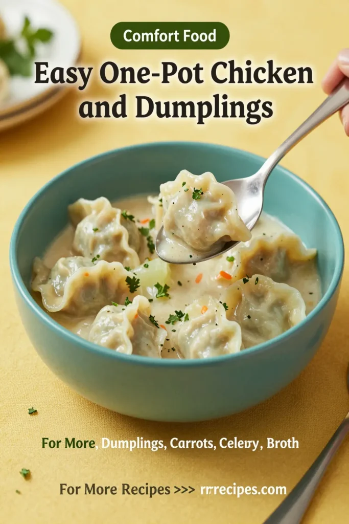 Easy One-Pot Chicken and Dumplings Recipe