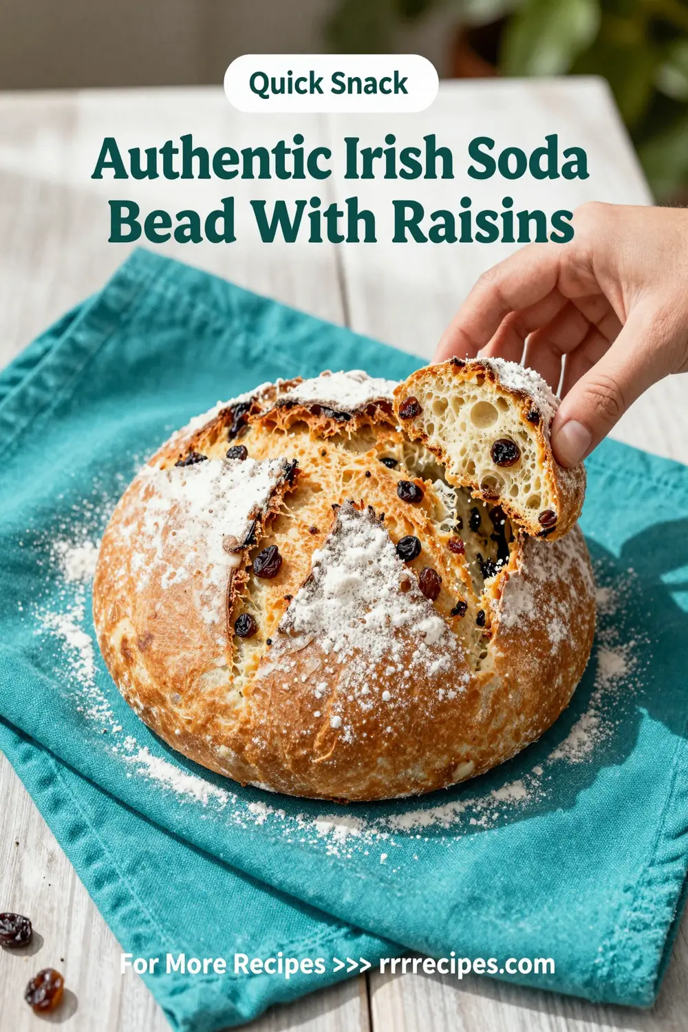 Authentic Irish Soda Bread With Raisins